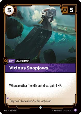 Vicious Snapjaws (129/219) [Unleashed] Riftbound Singles Riot Games