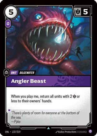 Angler Beast (132/219) [Unleashed] Riftbound Singles Riot Games