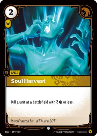 Soul Harvest (159/219) [Unleashed] Foil Riftbound Singles Riot Games