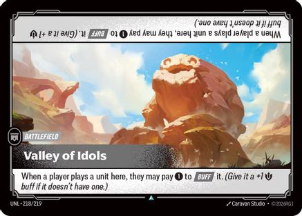 Valley of Idols (218/219) [Unleashed] Foil Riftbound Singles Riot Games