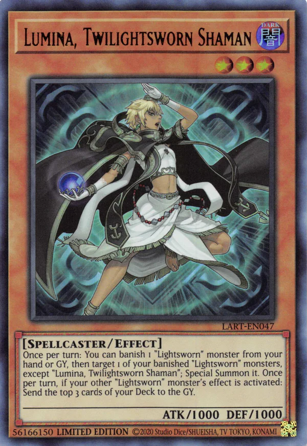 Lumina, Twilightsworn Shaman [LART-EN047] Ultra Rare Yugioh Single Yu-Gi-Oh!   