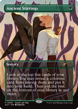 Ancient Stirrings (SLP-050) [Secret Lair] Showdown Foil MTG Single Wizards of the Coast