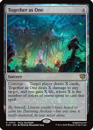 Together as One (SOS-004) [Secrets of Strixhaven] Foil MTG Single Wizards of the Coast
