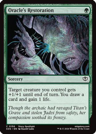 Oracle's Restoration (SOS-156) [Secrets of Strixhaven] Foil MTG Single Wizards of the Coast