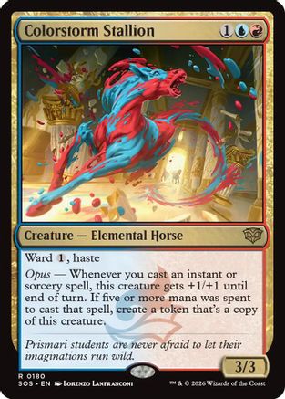 Colorstorm Stallion (SOS-180) [Secrets of Strixhaven] MTG Single Wizards of the Coast
