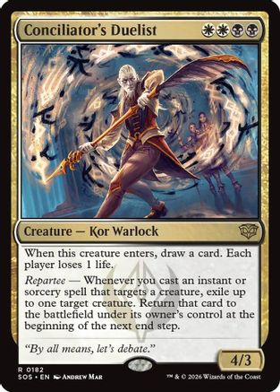 Conciliator's Duelist (SOS-182) [Secrets of Strixhaven] Foil MTG Single Wizards of the Coast