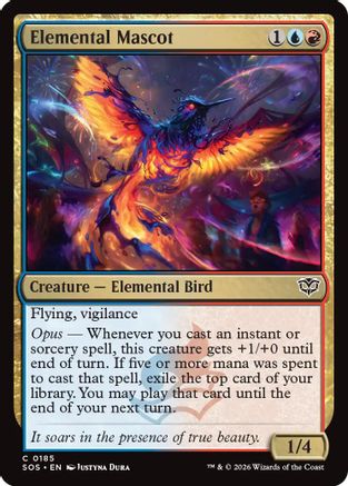 Elemental Mascot (SOS-185) [Secrets of Strixhaven] Foil MTG Single Wizards of the Coast