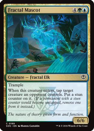 Fractal Mascot (SOS-189) [Secrets of Strixhaven] Foil MTG Single Wizards of the Coast