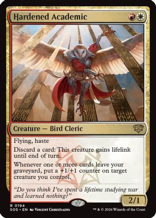 Hardened Academic (SOS-194) [Secrets of Strixhaven] Foil MTG Single Wizards of the Coast