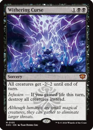 Withering Curse (SOS-105) [Secrets of Strixhaven] MTG Single Wizards of the Coast