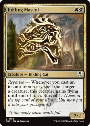 Inkling Mascot (SOS-196) [Secrets of Strixhaven] Foil MTG Single Wizards of the Coast