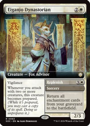 Eiganjo Dynastorian (SOC-063) [Commander: Secrets of Strixhaven] MTG Single Wizards of the Coast