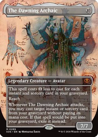 The Dawning Archaic (SOS-289) [Secrets of Strixhaven] Foil MTG Single Wizards of the Coast