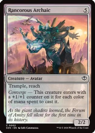 Rancorous Archaic (SOS-002) [Secrets of Strixhaven] MTG Single Wizards of the Coast