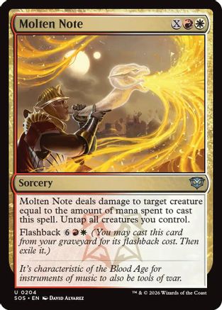 Molten Note (SOS-204) [Secrets of Strixhaven] MTG Single Wizards of the Coast