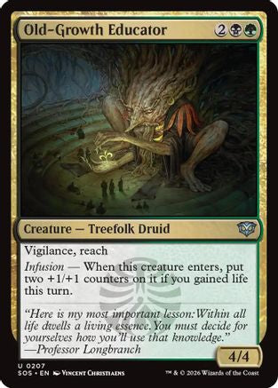 Old-Growth Educator (SOS-207) [Secrets of Strixhaven] MTG Single Wizards of the Coast