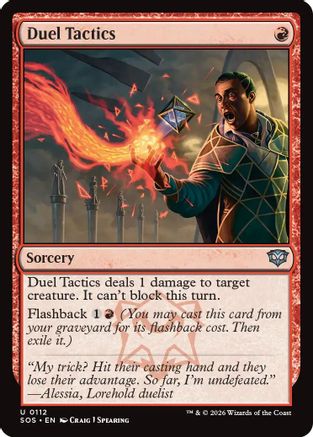 Duel Tactics (SOS-112) [Secrets of Strixhaven] Foil MTG Single Wizards of the Coast
