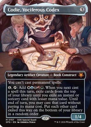 Codie, Vociferous Codex (SPG-157) [Special Guests] Foil MTG Single Wizards of the Coast