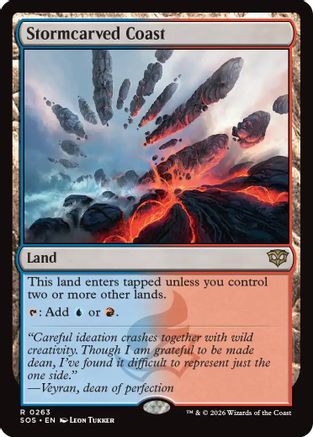 Stormcarved Coast (SOS-263) [Secrets of Strixhaven] Foil MTG Single Wizards of the Coast