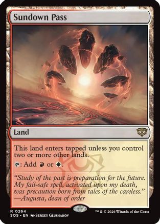 Sundown Pass (SOS-264) [Secrets of Strixhaven] MTG Single Wizards of the Coast