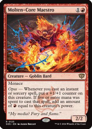 Molten-Core Maestro (SOS-125) [Secrets of Strixhaven] MTG Single Wizards of the Coast
