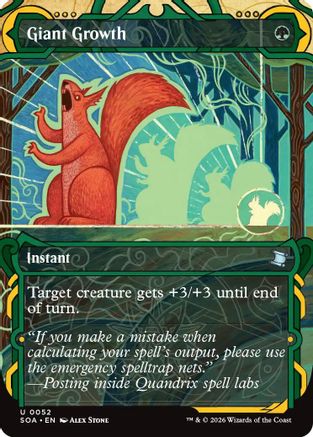 Giant Growth (SOA-052) [Secrets of Strixhaven: Mystical Archive] Foil MTG Single Wizards of the Coast
