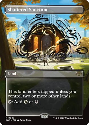 Shattered Sanctum (SOS-303) [Secrets of Strixhaven] Foil MTG Single Wizards of the Coast