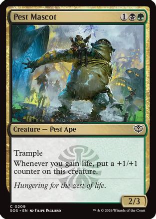Pest Mascot (SOS-209) [Secrets of Strixhaven] Foil MTG Single Wizards of the Coast