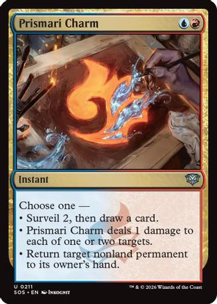 Prismari Charm (SOS-211) [Secrets of Strixhaven] Foil MTG Single Wizards of the Coast