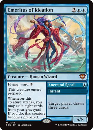 Emeritus of Ideation (SOS-045) [Secrets of Strixhaven] Foil MTG Single Wizards of the Coast