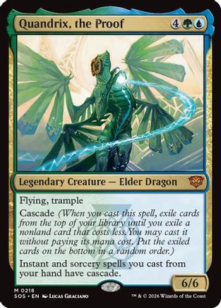 Quandrix, the Proof (SOS-218) [Secrets of Strixhaven] Foil MTG Single Wizards of the Coast