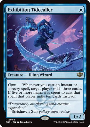 Exhibition Tidecaller (SOS-048) [Secrets of Strixhaven] MTG Single Wizards of the Coast
