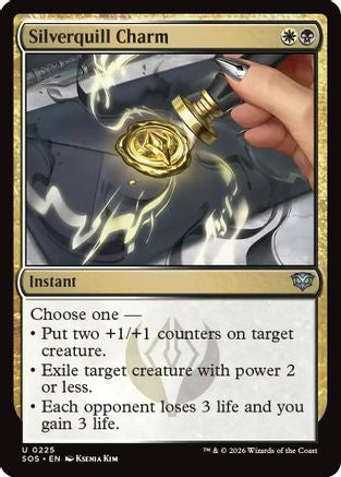 Silverquill Charm (SOS-225) [Secrets of Strixhaven] Foil MTG Single Wizards of the Coast