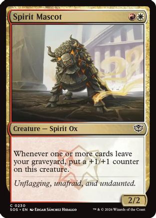 Spirit Mascot (SOS-230) [Secrets of Strixhaven] Foil MTG Single Wizards of the Coast