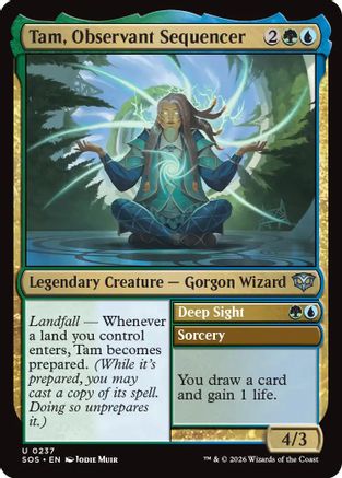 Tam, Observant Sequencer (SOS-237) [Secrets of Strixhaven] MTG Single Wizards of the Coast