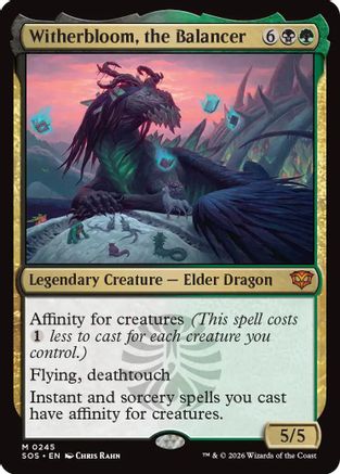 Witherbloom, the Balancer (SOS-245) [Secrets of Strixhaven] MTG Single Wizards of the Coast