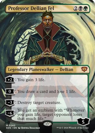 Professor Dellian Fel (SOS-283) [Secrets of Strixhaven] Foil MTG Single Wizards of the Coast