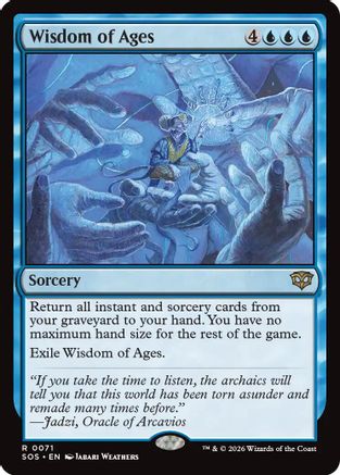 Wisdom of Ages (SOS-071) [Secrets of Strixhaven] Foil MTG Single Wizards of the Coast