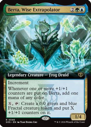 Berta, Wise Extrapolator (SOS-346) [Secrets of Strixhaven] Foil MTG Single Wizards of the Coast