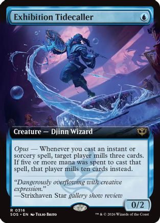 Exhibition Tidecaller (SOS-316) [Secrets of Strixhaven] MTG Single Wizards of the Coast