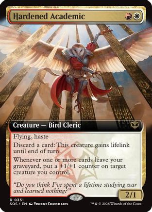 Hardened Academic (SOS-351) [Secrets of Strixhaven] Foil MTG Single Wizards of the Coast