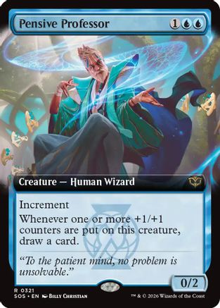 Pensive Professor (SOS-321) [Secrets of Strixhaven] Foil MTG Single Wizards of the Coast