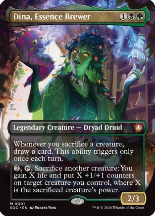 Dina, Essence Brewer (SOC-001) [Commander: Secrets of Strixhaven] Foil MTG Single Wizards of the Coast