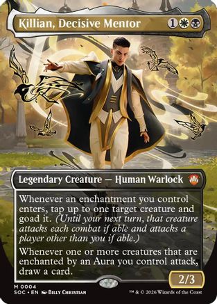 Killian, Decisive Mentor (SOC-004) [Commander: Secrets of Strixhaven] Foil MTG Single Wizards of the Coast