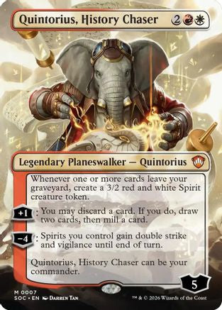 Quintorius, History Chaser (SOC-007) [Commander: Secrets of Strixhaven] MTG Single Wizards of the Coast