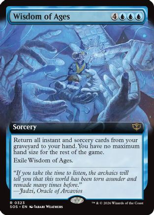 Wisdom of Ages (SOS-323) [Secrets of Strixhaven] Foil MTG Single Wizards of the Coast