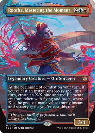Rootha, Mastering the Moment (SOC-008) [Commander: Secrets of Strixhaven] Foil MTG Single Wizards of the Coast