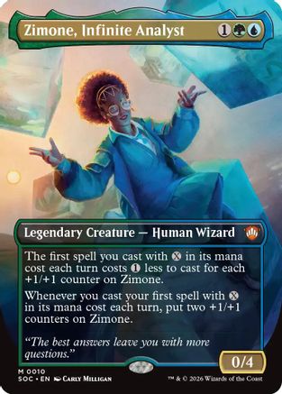 Zimone, Infinite Analyst (SOC-010) [Commander: Secrets of Strixhaven] MTG Single Wizards of the Coast