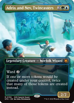 Adrix and Nev, Twincasters (SPG-156) [Special Guests] Foil MTG Single Wizards of the Coast
