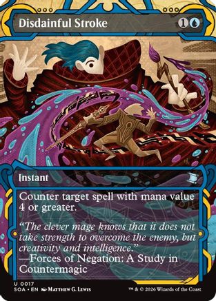Disdainful Stroke (SOA-017) [Secrets of Strixhaven: Mystical Archive] Foil MTG Single Wizards of the Coast